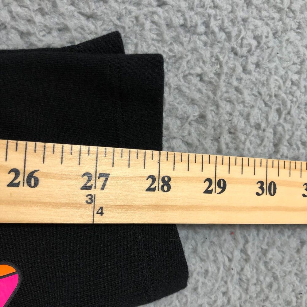 Victoria Secret PINK Leggings Large Black Yoga Spellout Logo Workout Athleisure - Picture 8 of 8